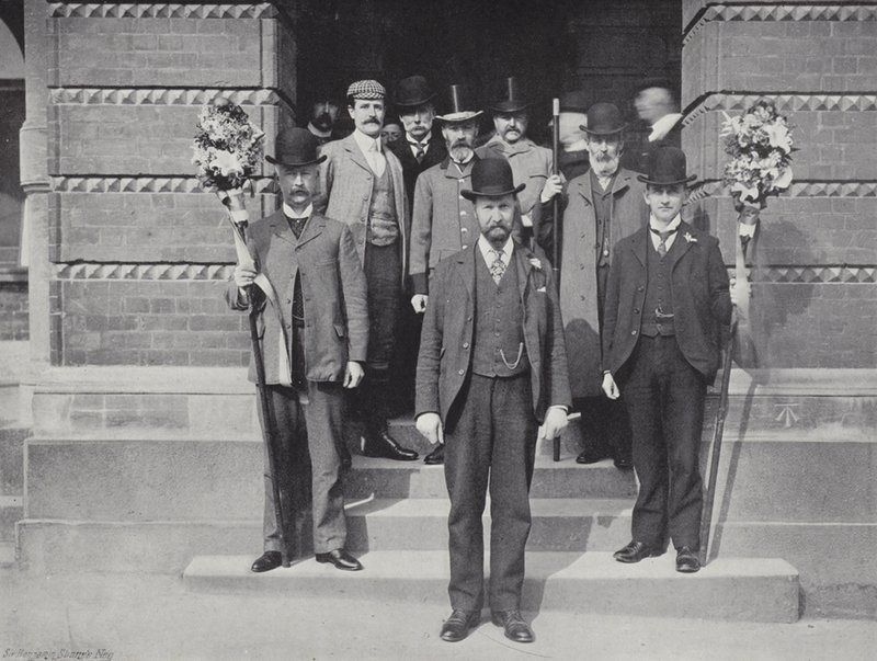 Hocktide à Hungerford, constable et hommes tutti - J. Benjamin Stone