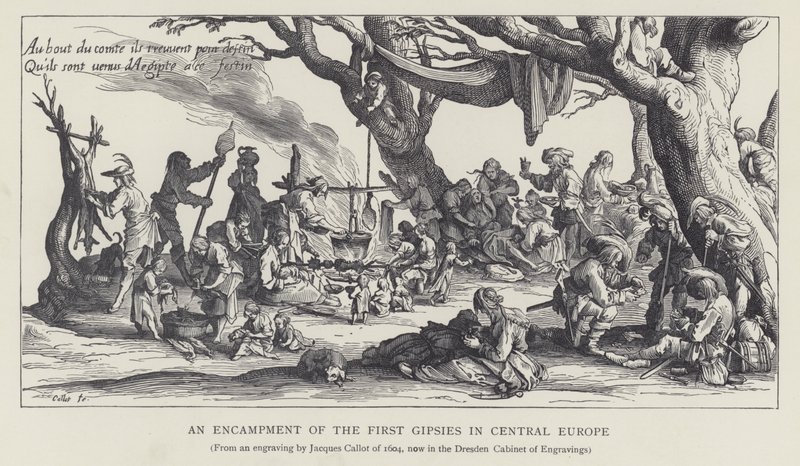 Un campement des premiers Gitans en Europe centrale - Jacques (after) Callot