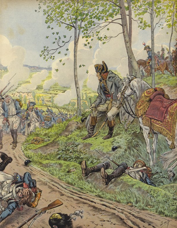Napoléon Bonaparte à Marengo - Jacques Marie Gaston Onfray de Breville (Job)