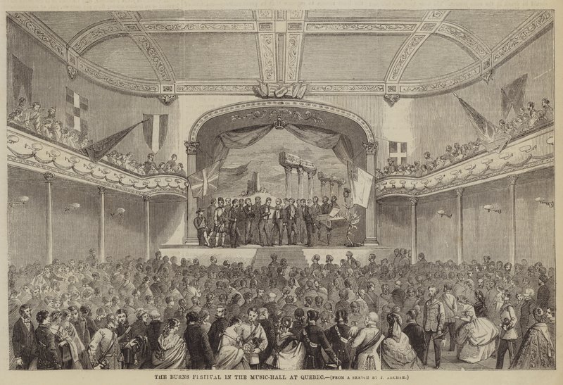 Le festival de Burns dans la salle de musique à Québec - James Archer