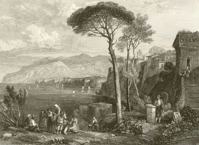 Plaine et baie de Sorrente, Italie - James Duffield Harding