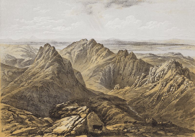 Vue du sommet de Goatfell, Île d
