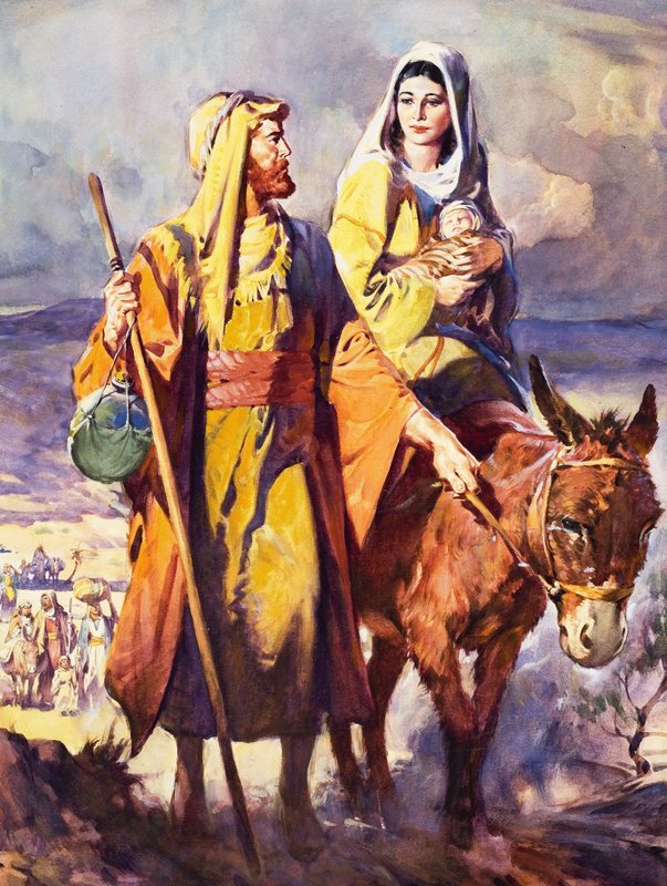 La fuite en Égypte - James Edwin McConnell