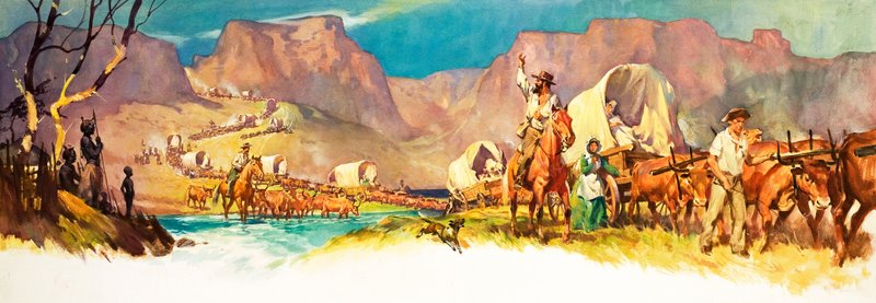 Le Grand Trek (gouache sur papier) - James Edwin McConnell
