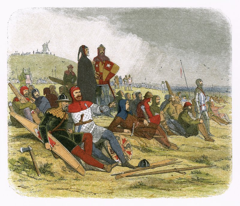 Les Anglais attendent les Français à Crécy - James William Edmund Doyle