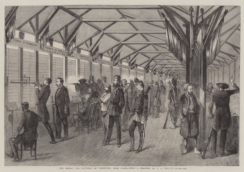 Le Tir National récent à Vincennes, près de Paris - Jean Adolphe Beauce