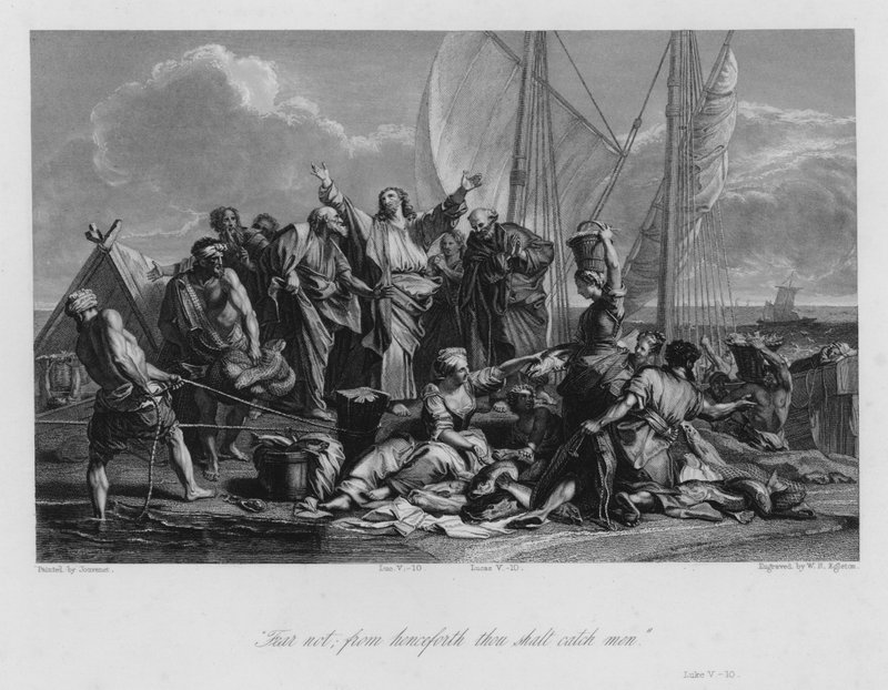 La pêche miraculeuse, Luc V - Jean Baptiste (after) Jouvenet