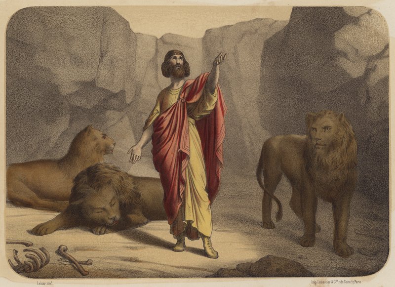Daniel dans la fosse aux lions - Jean Baptiste Auguste Leloir