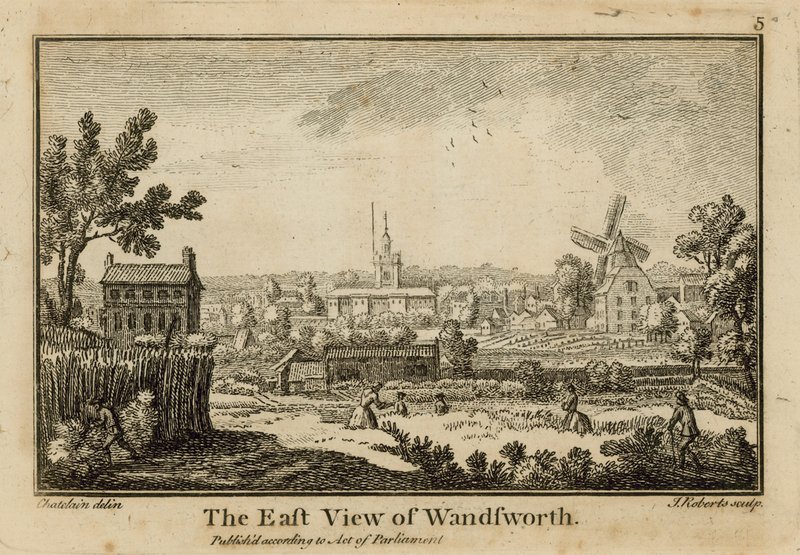 La vue est de Wandsworth - Jean Baptiste Claude Chatelain