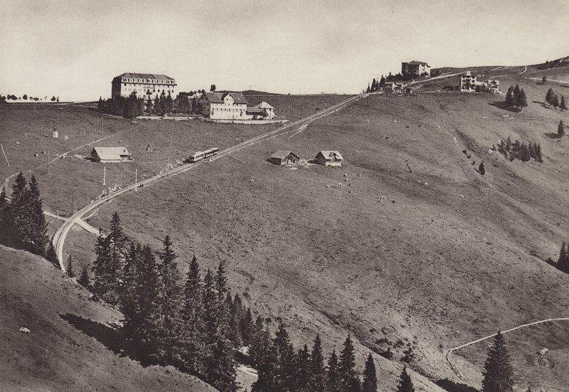 Hôtel Rigi Staffel, chemin de fer électrique Arth Rigi - Jean Gaberell