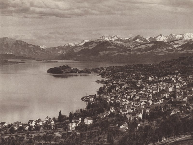 Suisse : Le lac de Zurich, Horgen, l