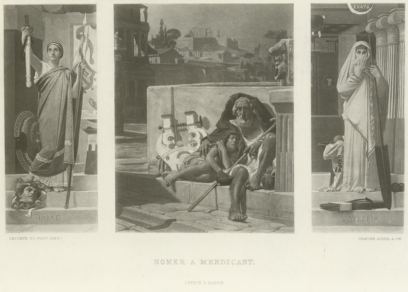 Homère mendiant - Jean Jules Antoine Lecomte du Nouy