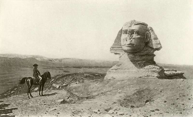 Napoléon et le Sphinx (gravure) - Jean Leon Gerome