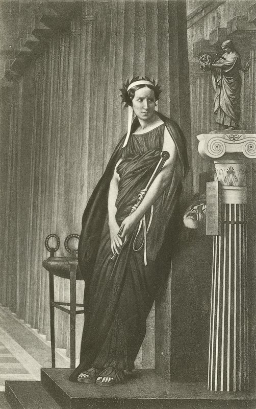 Rachel en tant que Muse de la Tragédie Grecque - Jean Leon Gerome