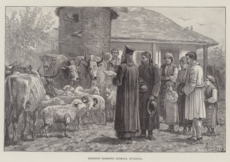 Bénédiction des animaux domestiques, Bulgarie - Johann Nepomuk Schonberg