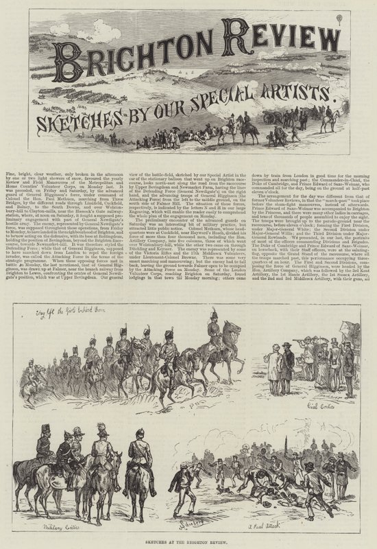 Croquis à la revue de Brighton - Johann Nepomuk Schonberg