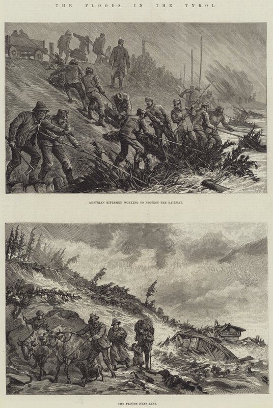 Les Inondations au Tyrol - Johann Nepomuk Schonberg