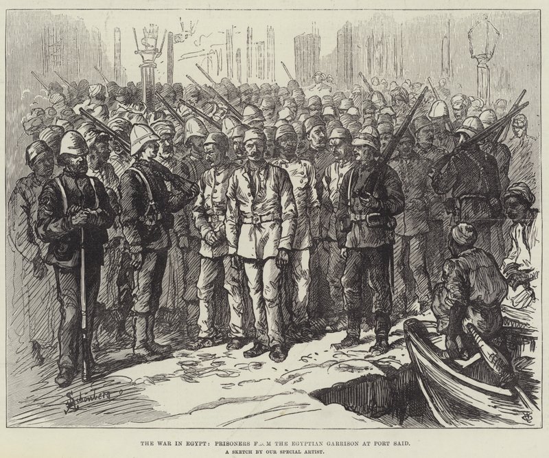 La guerre en Égypte, prisonniers de la garnison égyptienne à Port-Saïd - Johann Nepomuk Schonberg