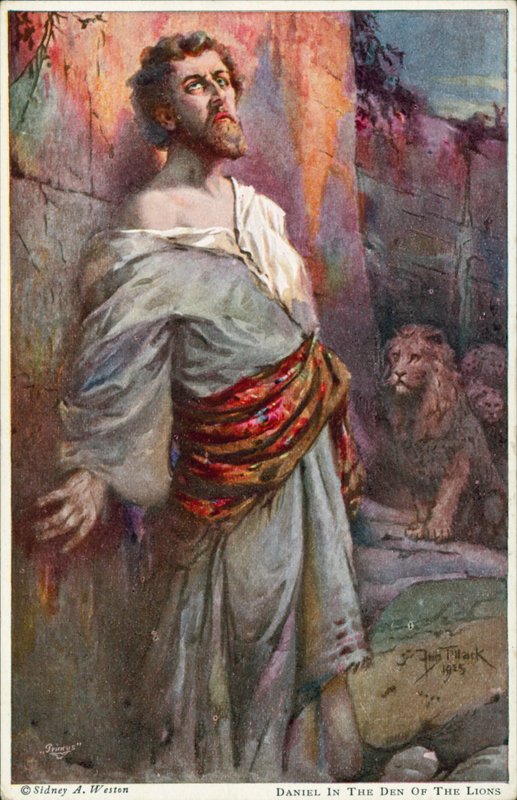 Daniel dans la fosse aux lions - Johannes Adolf Tillack