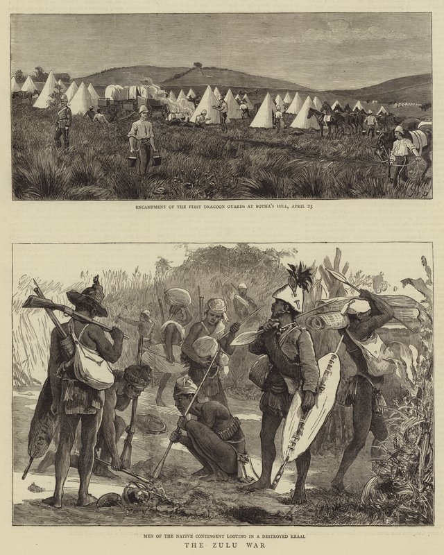 La guerre zouloue - John Charles Dollman
