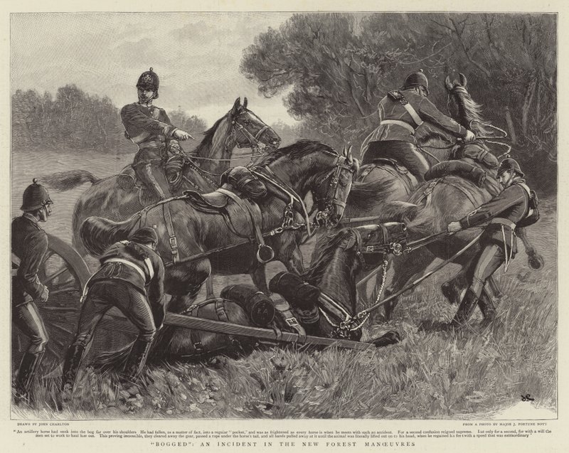 Enlisé, un incident dans les manœuvres de la New Forest - John Charlton