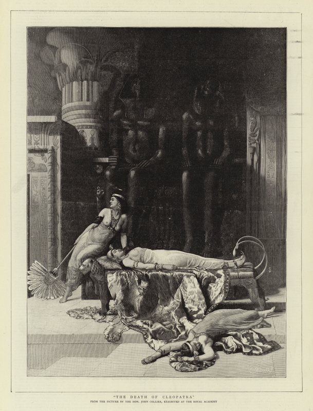 La mort de Cléopâtre - John Collier