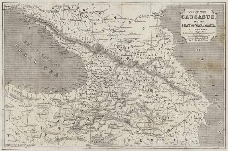 Carte du Caucase - John Dower
