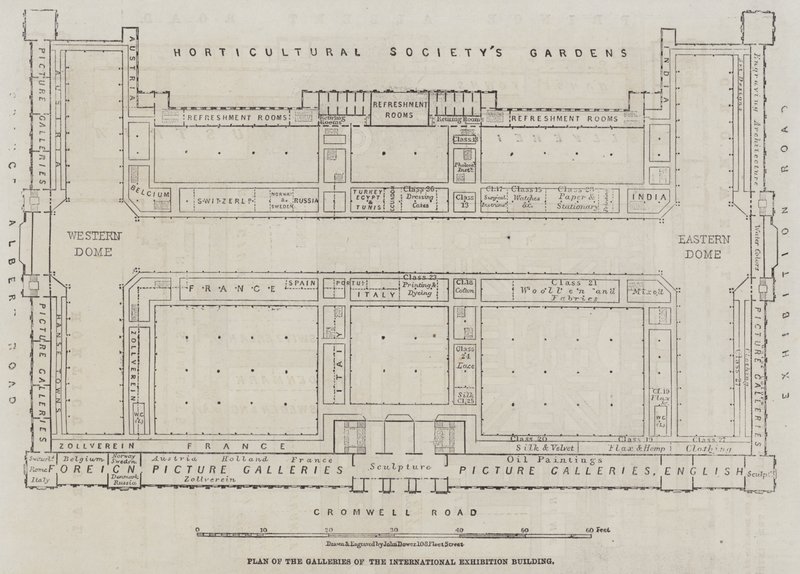 Plan des galeries du bâtiment de l