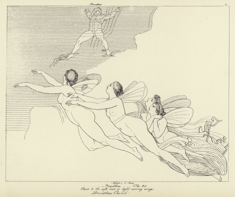 Prométhée enchaîné - John Flaxman