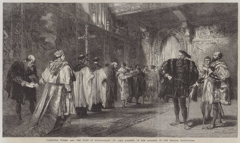 Le cardinal Wolsey et le duc de Buckingham - John Gilbert