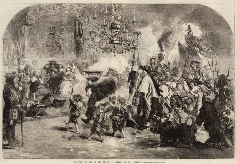 Masque de Noël à la Cour de Charles II - John Gilbert