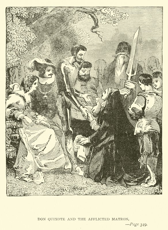 Don Quichotte et la matrone affligée - John Gilbert