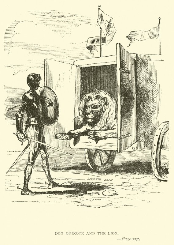 Don Quichotte et le lion - John Gilbert