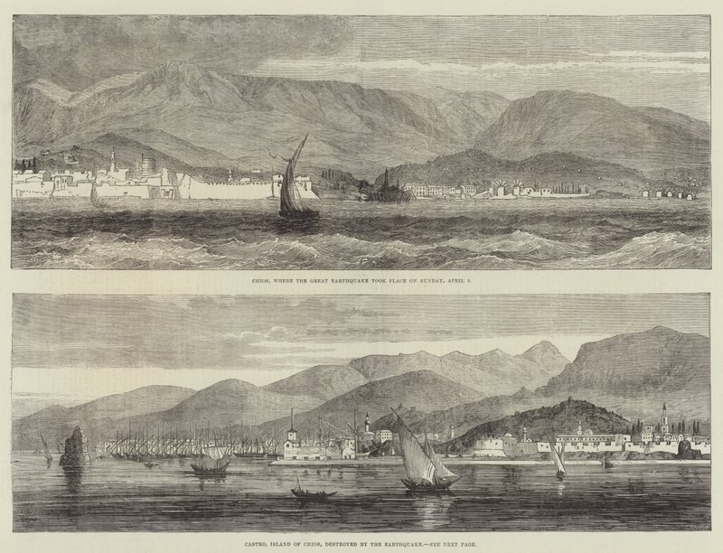 Tremblement de terre à Chios - John Gilbert