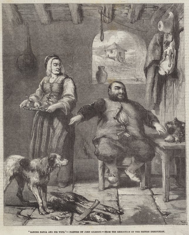 Sancho Panza et sa femme - John Gilbert