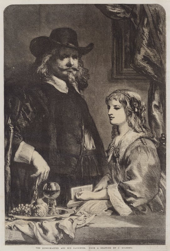 Le Bourgmestre et sa fille - John Gilbert