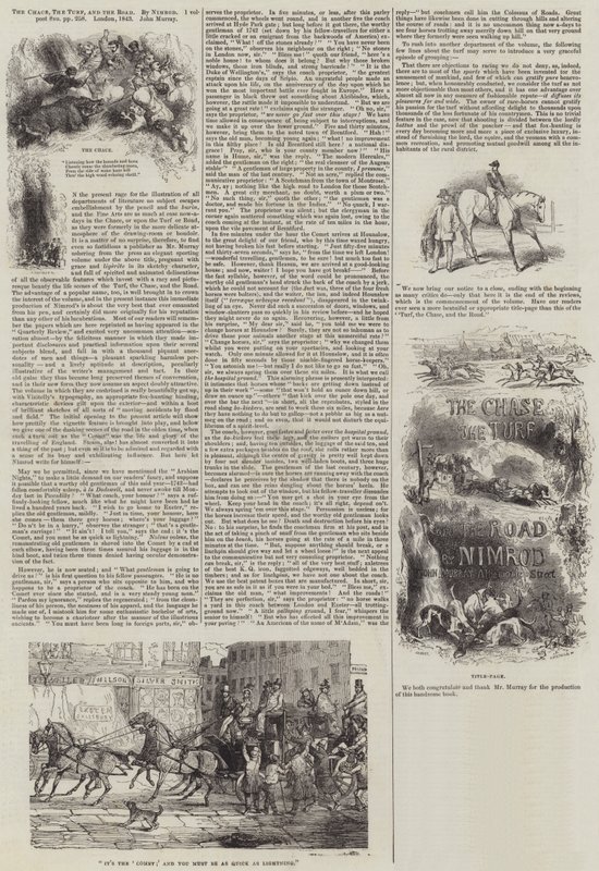 La Chasse, le Turf et la Route, par Nimrod - John Gilbert