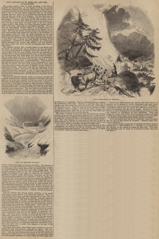 Le couvent de Saint-Bernard et les avalanches - John Gilbert