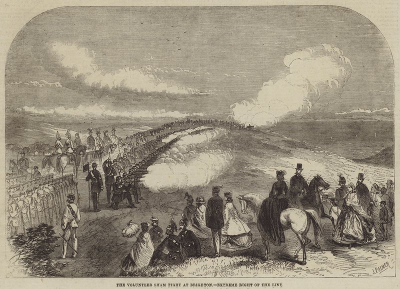 La Fausse Bataille des Volontaires à Brighton, Extrême Droite de la Ligne - John Palmer