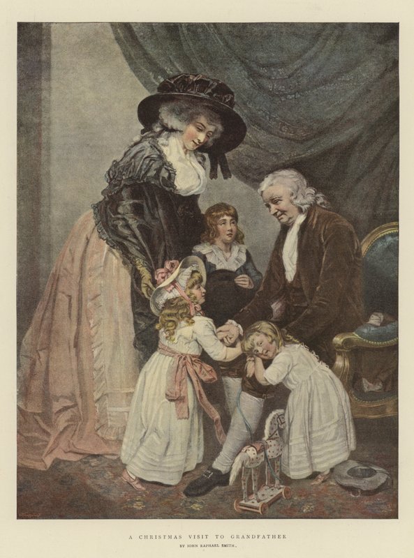 Une visite de Noël chez grand-père - John Raphael Smith