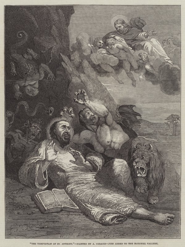 La tentation de Saint Antoine - John Wykeham Archer