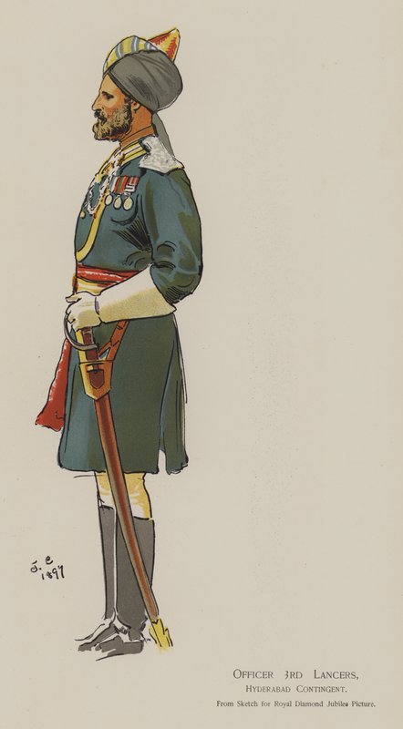 Officier 3e Lanciers, Contingent de Hyderabad - John (after) Charlton