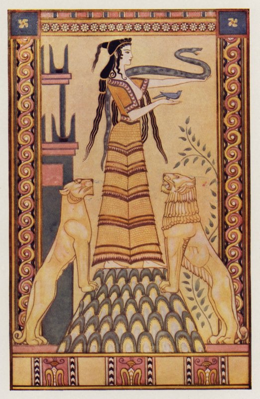 La Déesse Serpent de Crète - John (after) Duncan