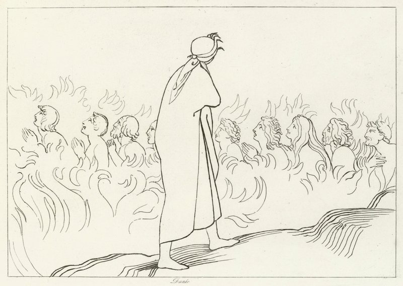 Les charnels, Purgatoire, Chant 25 (gravure) - John (after) Flaxman