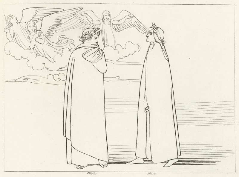 Le chœur, Purgatoire, Chant 17 (gravure) - John (after) Flaxman