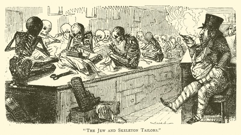 Le Juif et les tailleurs squelettes - John (after) Leech