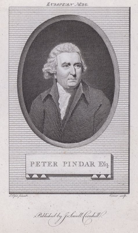 John Wolcot, médecin et satiriste anglais qui écrivait sous le pseudonyme Peter Pindar - John (after) Opie