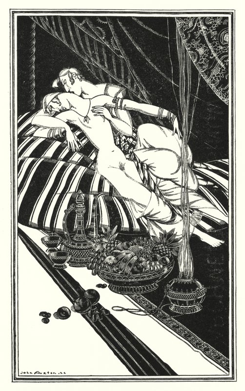 Illustration pour Don Juan de Lord Byron : Haidee et Juan n