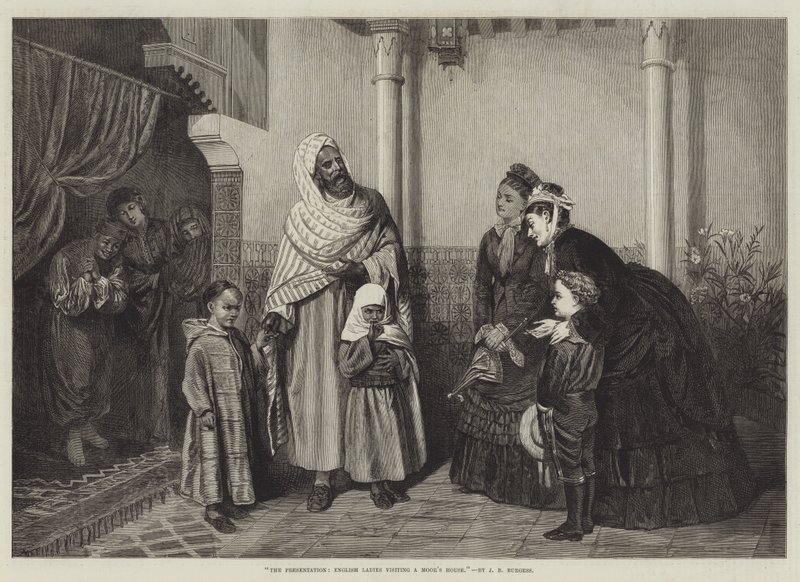 La Présentation, Dames anglaises visitant la maison d