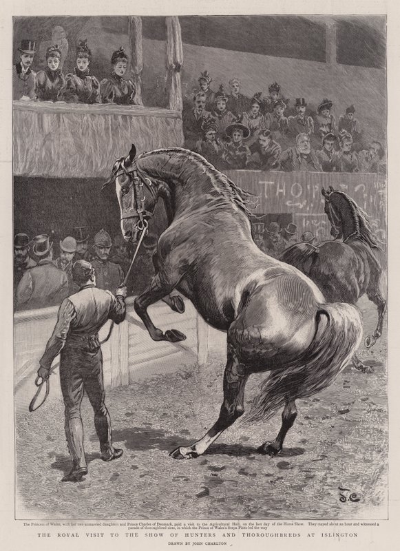 La Visite Royale au Salon des Chasseurs et Pur-sang à Islington - John Charlton